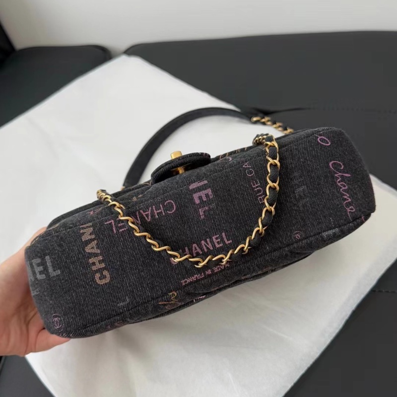 Chanel CF 牛仔塗鴉 晶片款-3