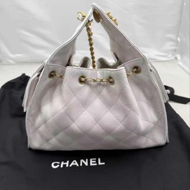 Chanel 25bag 白色 小號-7