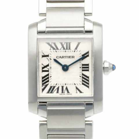 卡地亞 Tank Francaise SM 腕錶 不鏽鋼 2384 石英 女士腕錶 CARTIER
