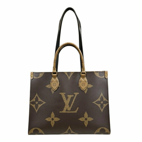 Louis Vuitton On the Go 中號 Monogram Giant 肩背包 帆布 M45321 棕色 女款 LOUIS VUITTON 2way