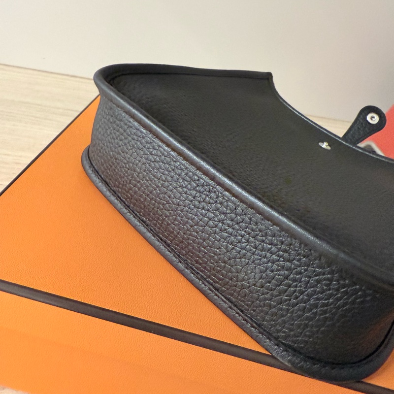2025 Hermès Mini Evelyne16 黑銀-7