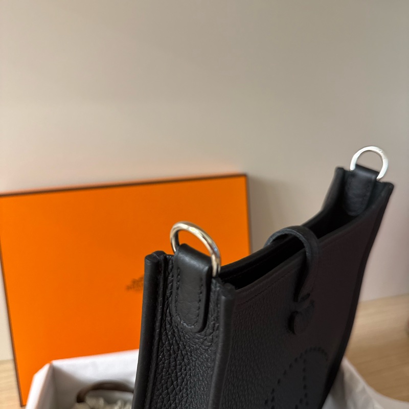 2025 Hermès Mini Evelyne16 黑銀-9