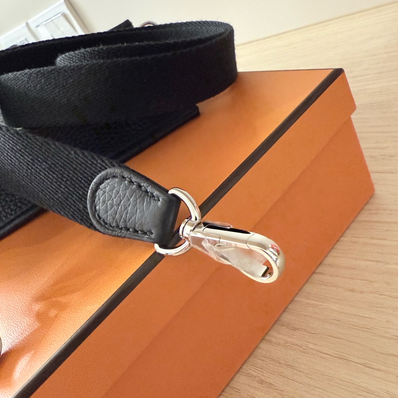 2025 Hermès Mini Evelyne16 黑銀-12