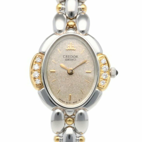 Credor Seiko 手錶 不鏽鋼 1E70-3040 石英 女士腕錶 CREDOR SEIKO 鑽石