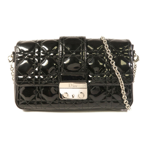Dior 漆皮皮革Shoulder Bag銀扣肩背袋