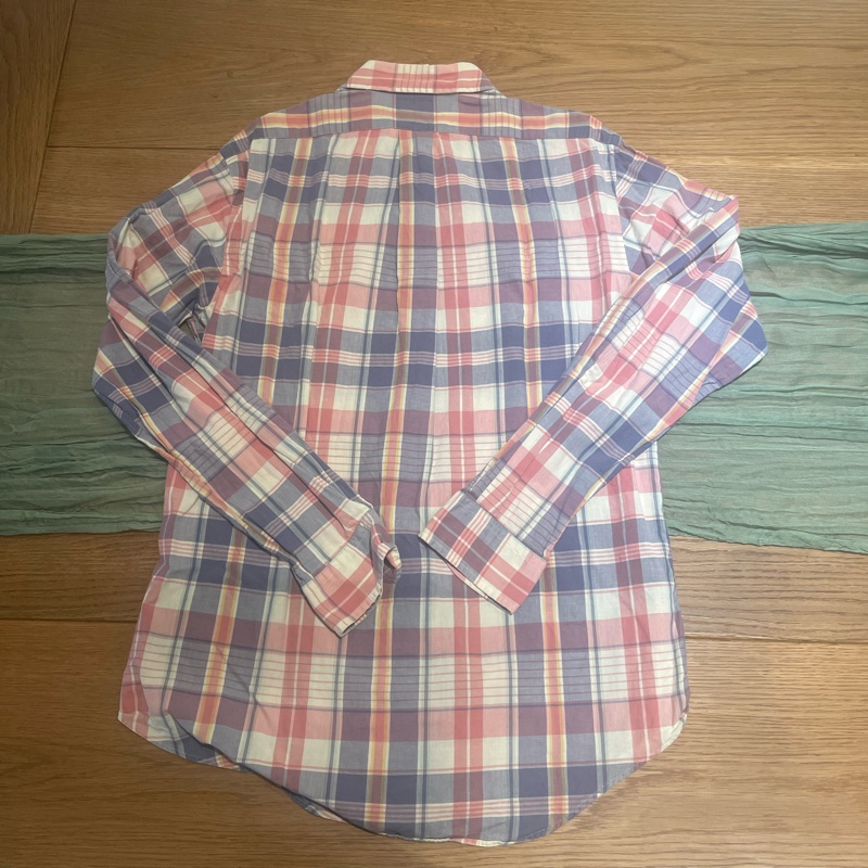 Ralph Lauren粉紅格子襯衫 M-8