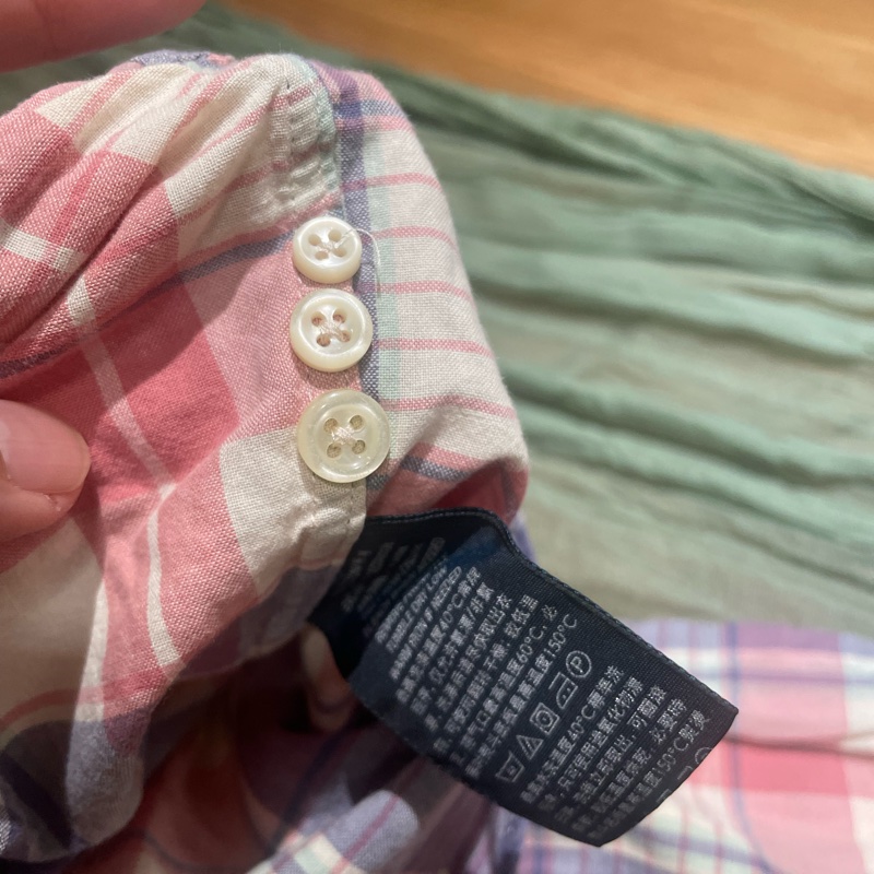 Ralph Lauren粉紅格子襯衫 M-16