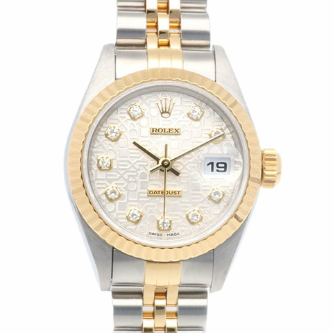 勞力士 Datejust 手錶 不鏽鋼 79173G 自動上鍊 女士腕錶 ROLEX P 系列 2000 型號 10P 鑽石 Horicon 已修