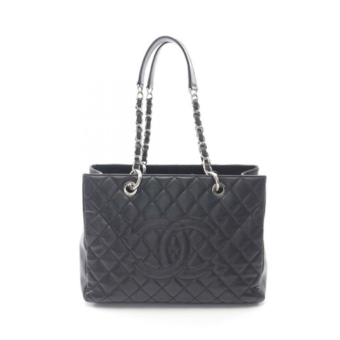 CHANEL Matelasse Grand Shopping GST 鏈條單肩包 托特包 A50995 皮革 黑色