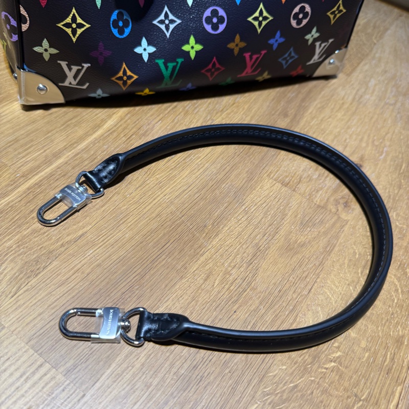 Lv 村上隆聯名tm speedy30 黑三彩 全新-6