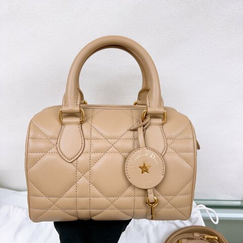 全新 Dior groove 20 奶茶波士頓手提包