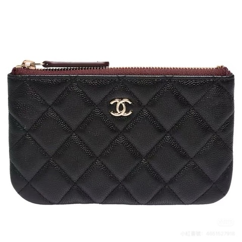CHANEL 一字拉鍊零錢包