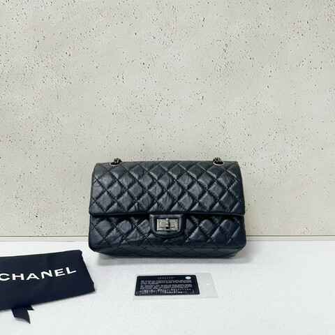Chanel 黑銀2.55 CF small 小號