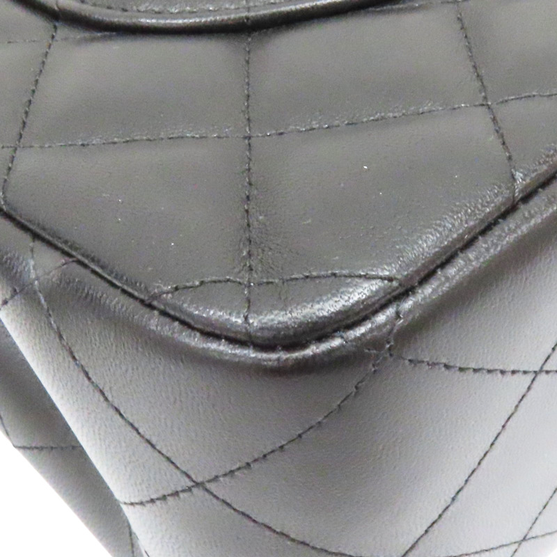 黑色 羊皮 COCO 30 鍊帶 肩背包 銀扣 A58600-11