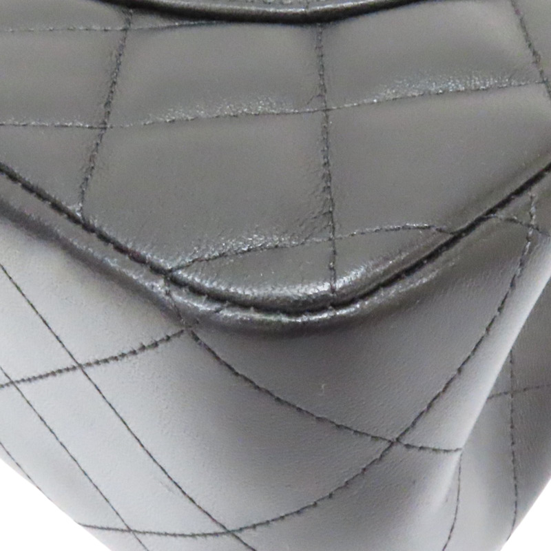 黑色 羊皮 COCO 30 鍊帶 肩背包 銀扣 A58600-12