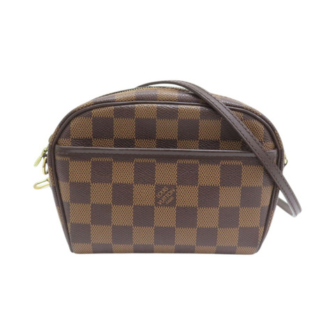 棕色 棋盤格 帆布 Pochette Ipanema 肩背包 N51296