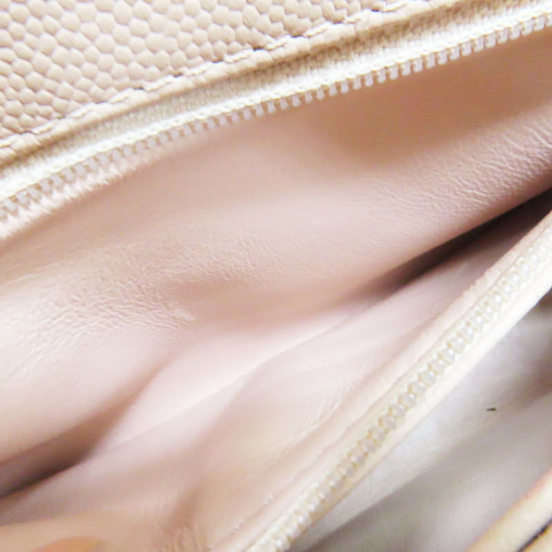 粉色 牛皮 菱格紋 荔枝紋 Coco Handle 24 两用包 金扣 A92990-5