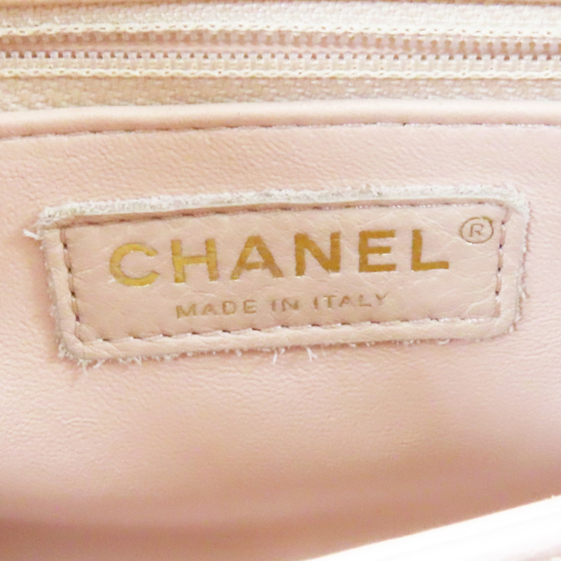 粉色 牛皮 菱格紋 荔枝紋 Coco Handle 24 两用包 金扣 A92990-6