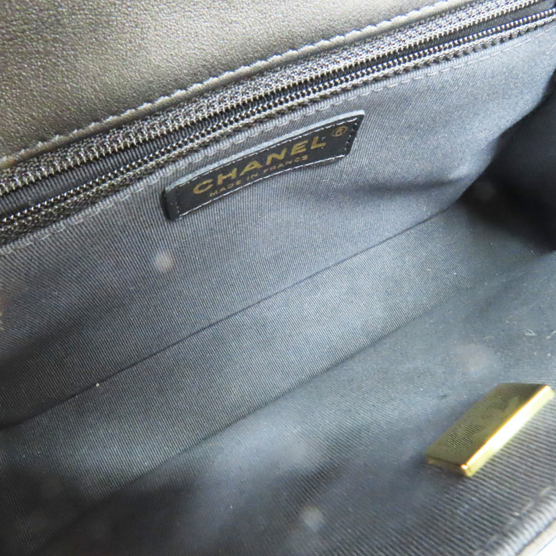 黑色 羊皮 鍊帶 肩背包 金扣-4