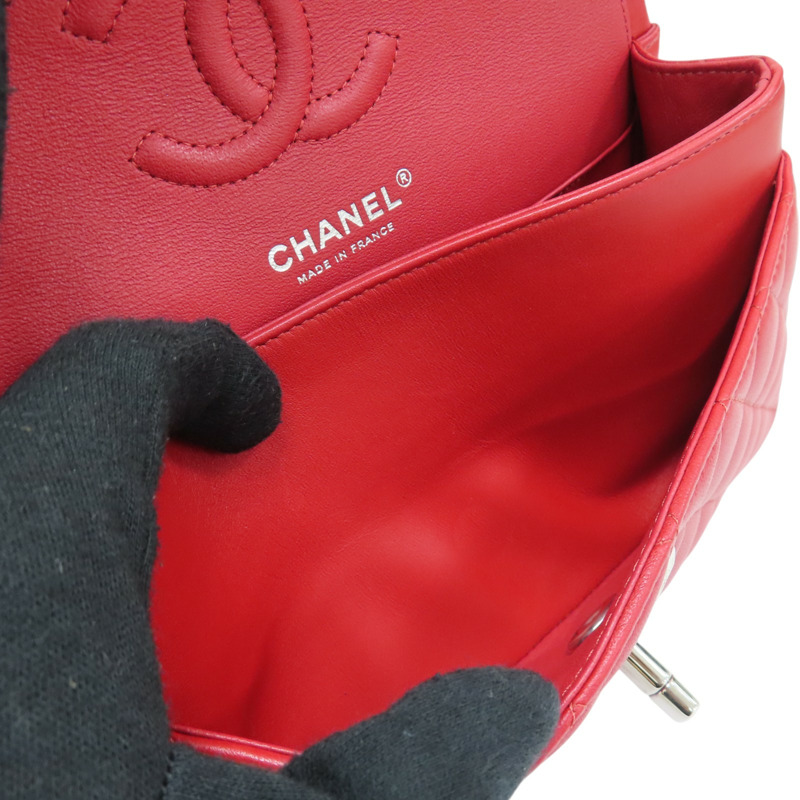 紅色牛皮 COCO 23 鍊帶肩背包 A01113-5