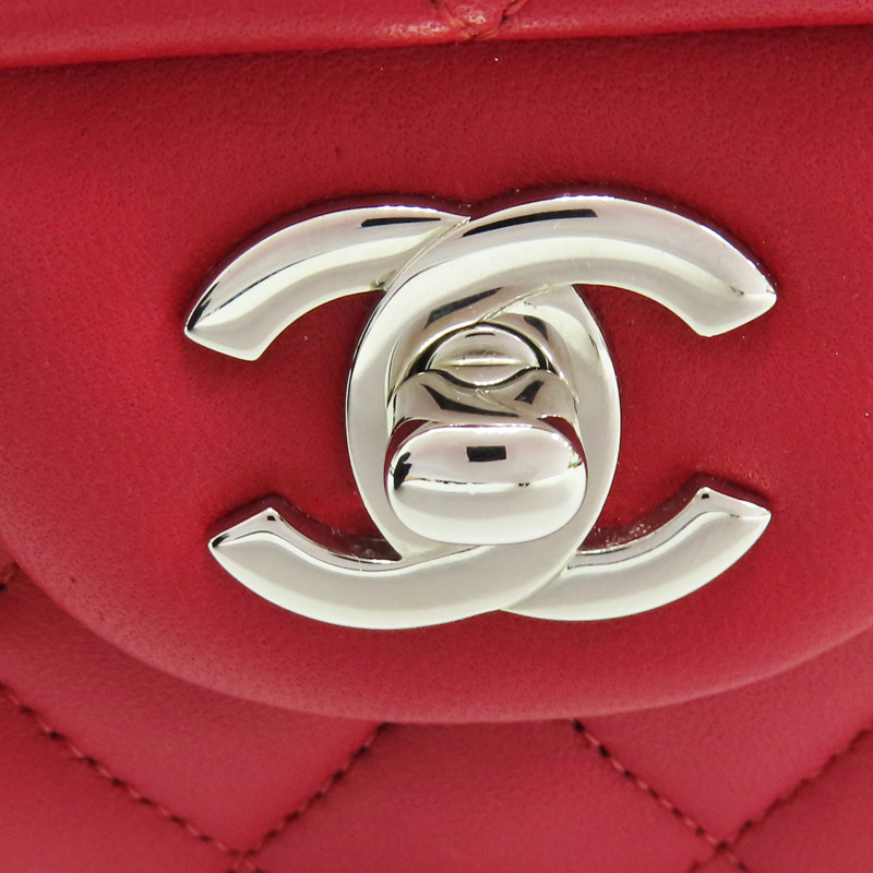 紅色牛皮 COCO 23 鍊帶肩背包 A01113-6