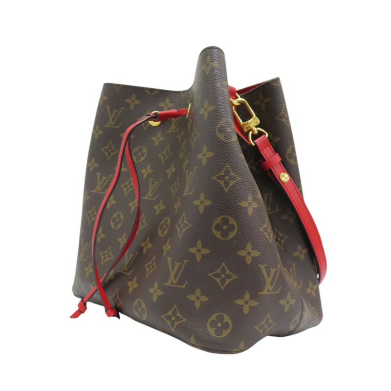 棕色 原花帆布 Neo Noe MM 水桶包 肩背包 M44021-2