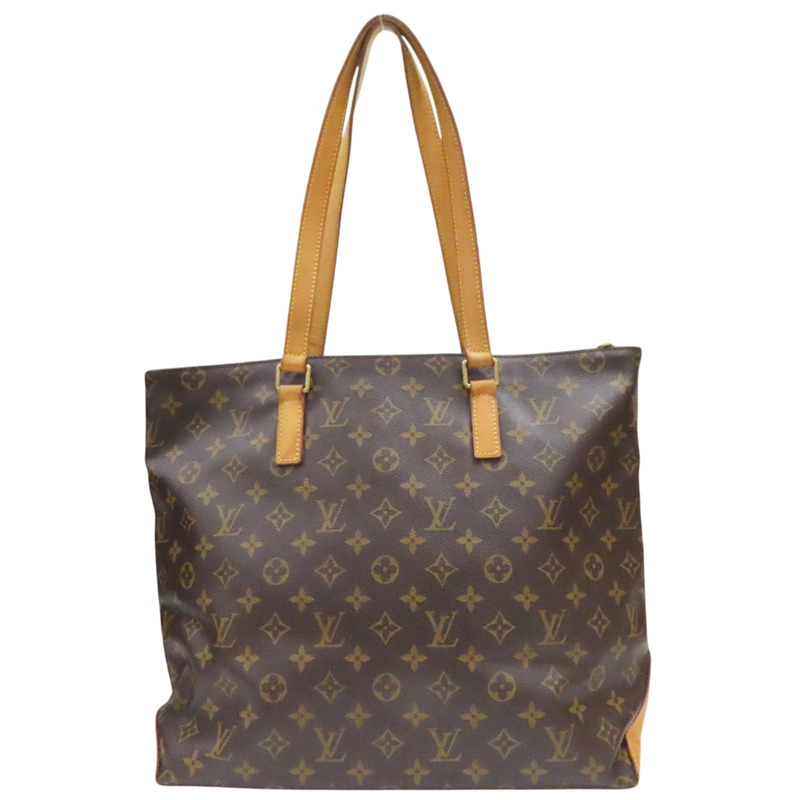 棕色 原花帆布 Cabas Mezzo 肩背包 M51151-1