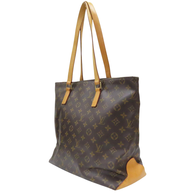 棕色 原花帆布 Cabas Mezzo 肩背包 M51151-2