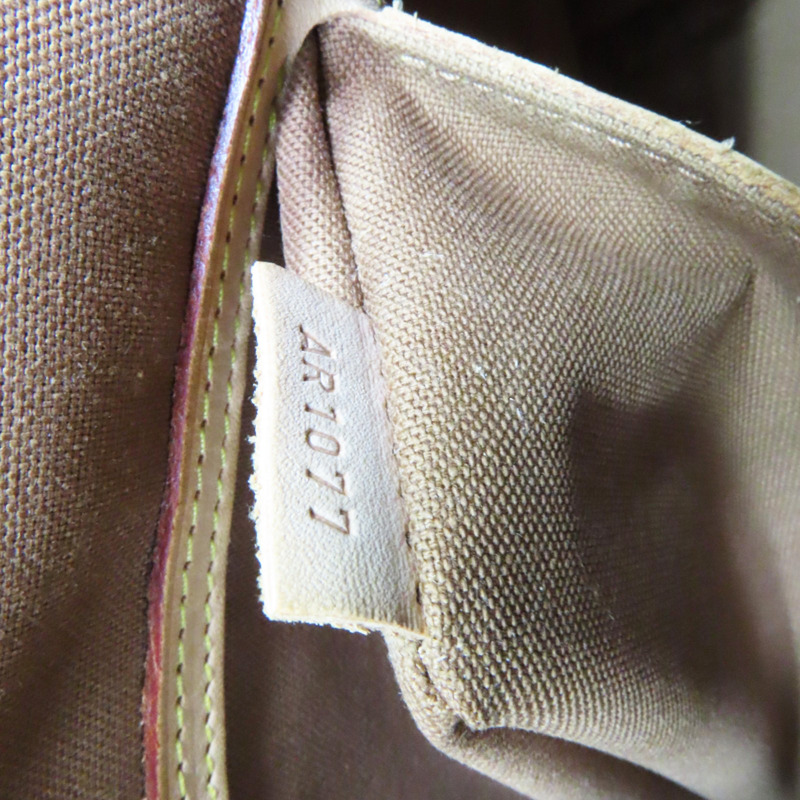 棕色 原花帆布 Cabas Mezzo 肩背包 M51151-8