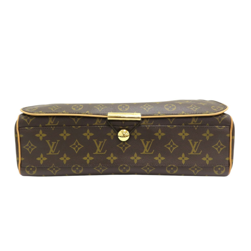 棕色 原花帆布 Abbesses 斜背包 M45257-3