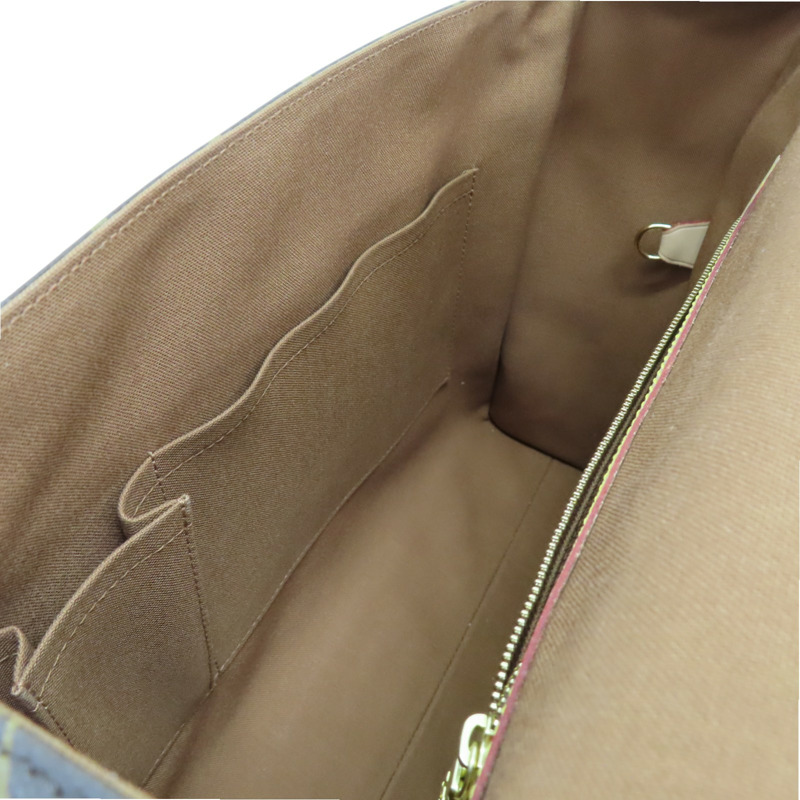 棕色 原花帆布 Abbesses 斜背包 M45257-5