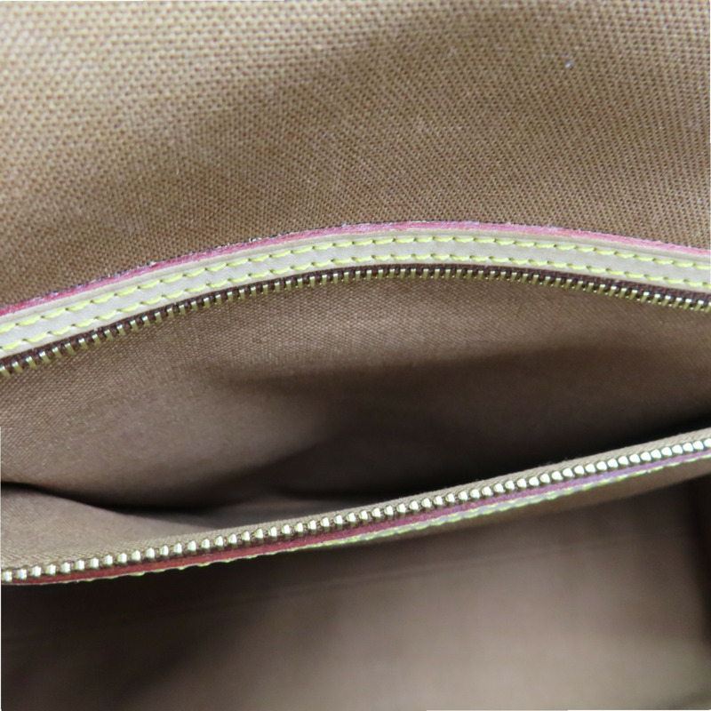 棕色 原花帆布 Abbesses 斜背包 M45257-6