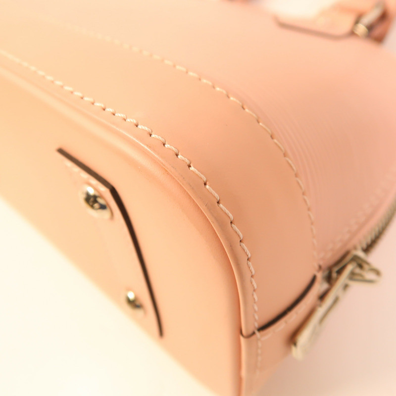 LOUIS VUITTON Epi Alma BB銀扣手挽肩背兩用袋-15