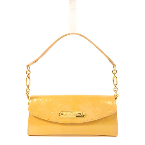 LOUIS VUITTON Vernis Sunset Boulevard金扣手挽袋