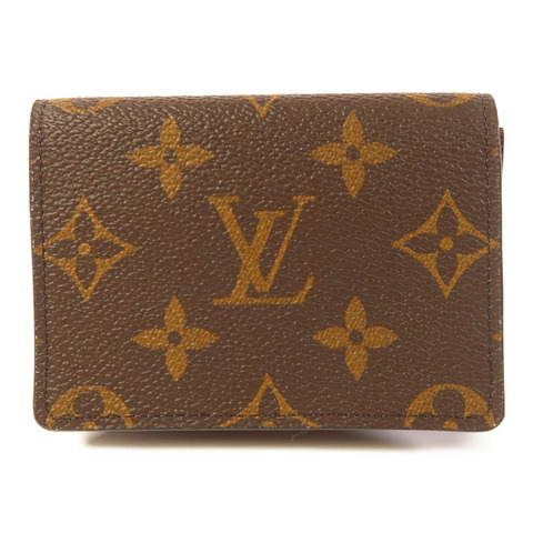 LOUIS VUITTON Monogram Enveloppe Carte De Visite金扣Card Case
