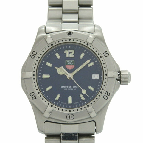 泰格豪雅 Professional 200M WK1213 SS 藍色銀色石英腕錶 1493TAG HEUER