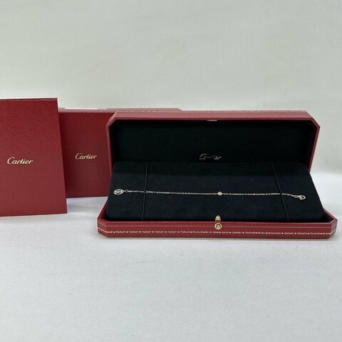 Cartier D'Amour玫瑰金單鑽手鍊
