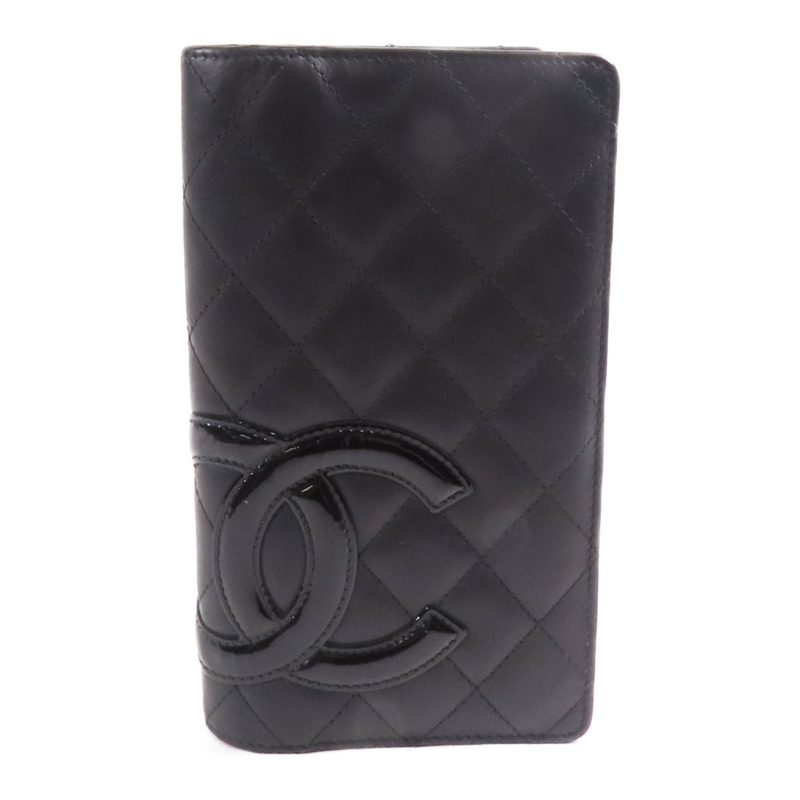 CHANEL 牛皮皮革Cambon Long Wallet長錢包-0