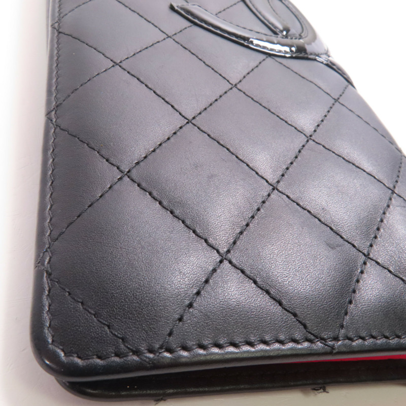CHANEL 牛皮皮革Cambon Long Wallet長錢包-7