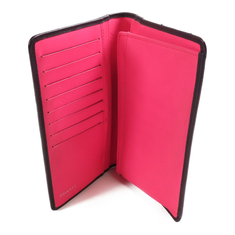 CHANEL 牛皮皮革Cambon Long Wallet長錢包-9