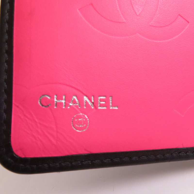 CHANEL 牛皮皮革Cambon Long Wallet長錢包-10