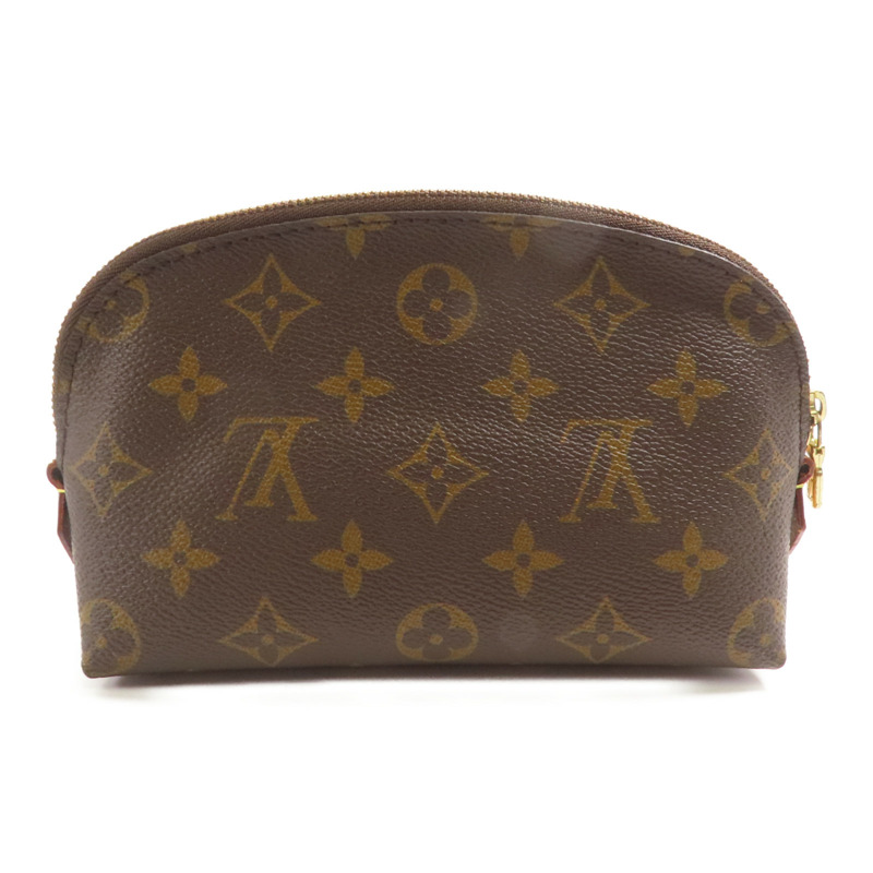 LOUIS VUITTON Monogram Cosmetic Pouch手拿包棕色-1