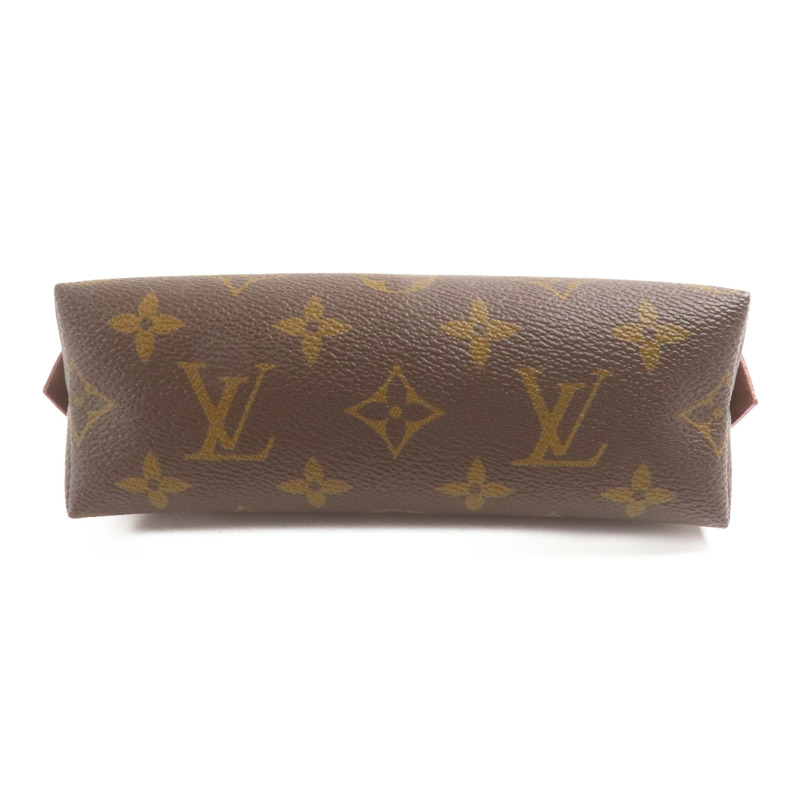LOUIS VUITTON Monogram Cosmetic Pouch手拿包棕色-4
