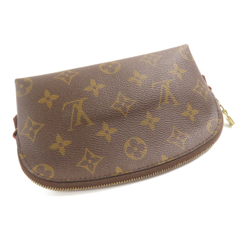 LOUIS VUITTON Monogram Cosmetic Pouch手拿包棕色-5