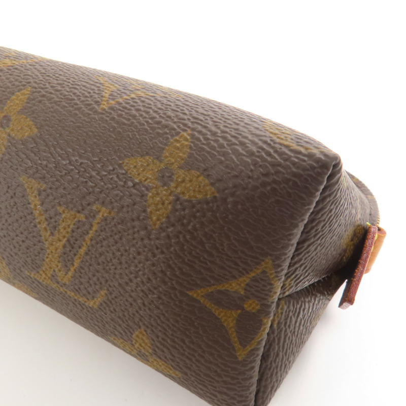 LOUIS VUITTON Monogram Cosmetic Pouch手拿包棕色-7