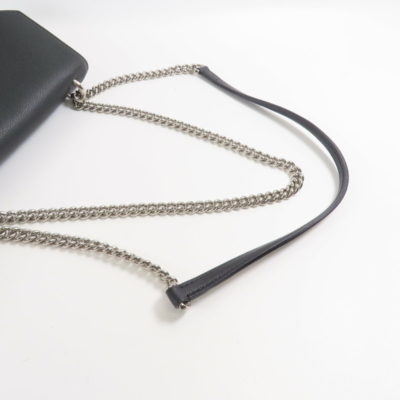 LOUIS VUITTON 牛皮皮革Mylockme Chain Bag銀扣鏈帶肩背袋-4