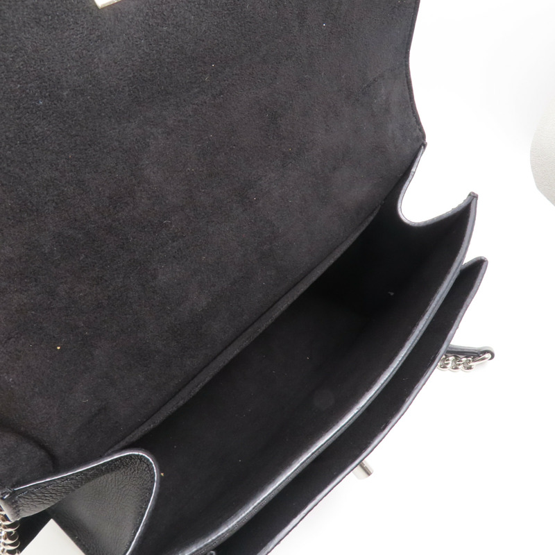 LOUIS VUITTON 牛皮皮革Mylockme Chain Bag銀扣鏈帶肩背袋-11