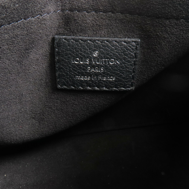 LOUIS VUITTON 牛皮皮革Mylockme Chain Bag銀扣鏈帶肩背袋-12