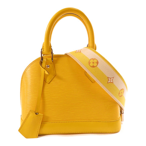 LOUIS VUITTON Epi Alma BB銀扣手挽肩背兩用袋