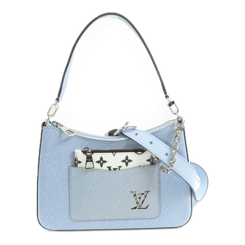 LOUIS VUITTON Epi Marelle銀扣手挽肩背兩用袋